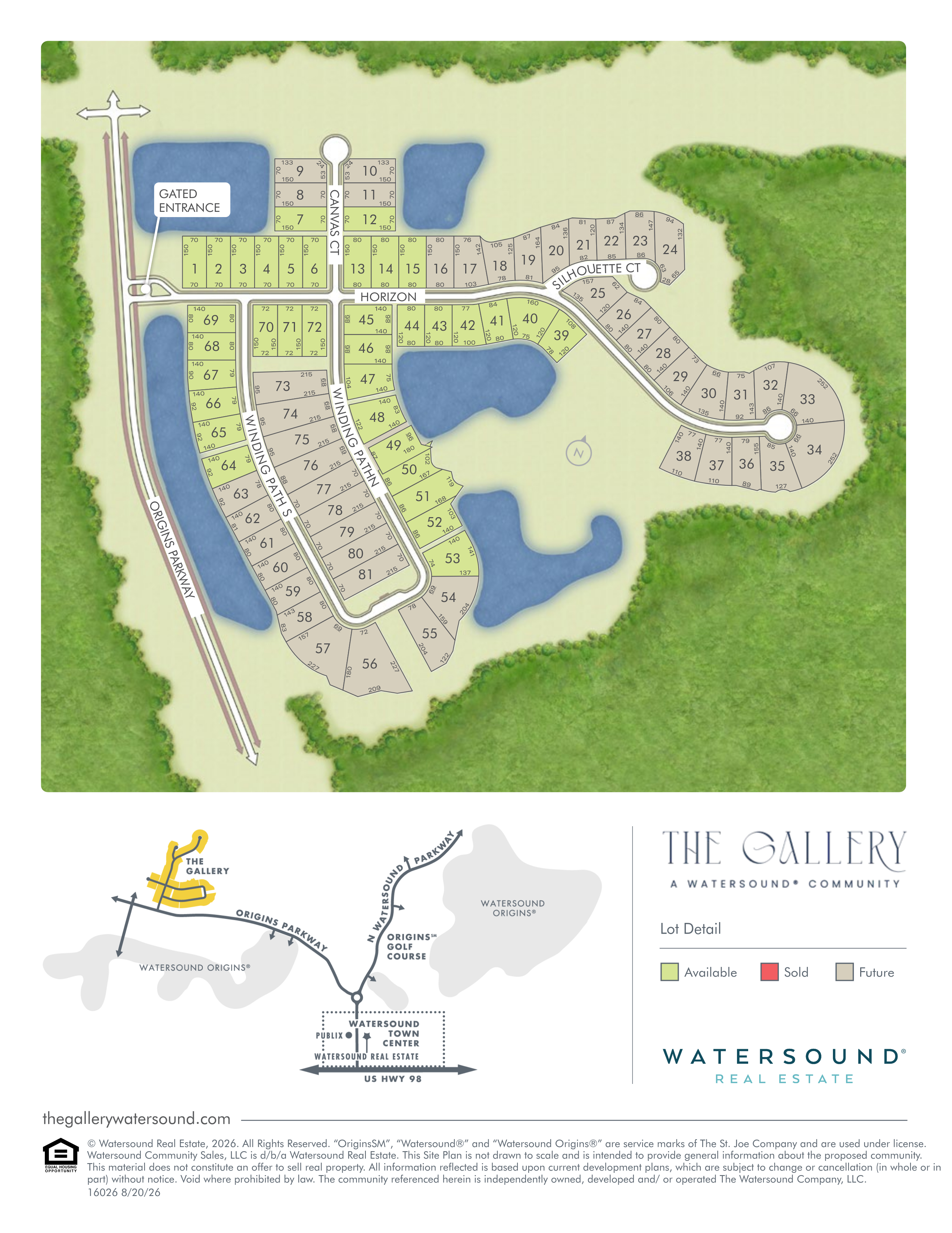 The Gallery community map