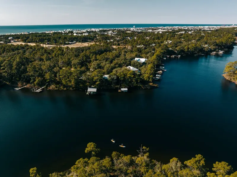 Paddleboarding a rare coastal dune lake